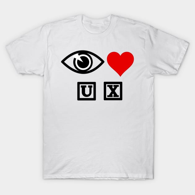 Eye heart UX T-Shirt by jacobalonzo